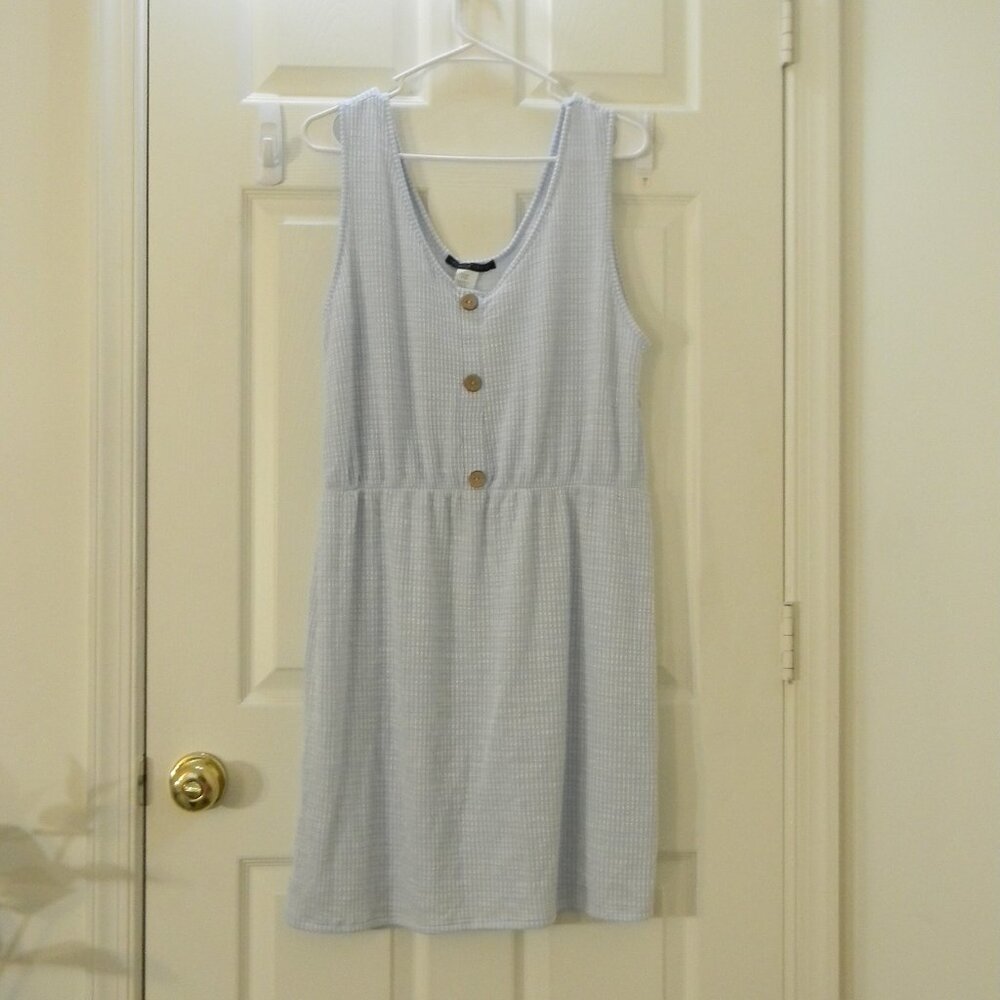 Kreative Content Blue Stripe Jumpsuit Jumper Dress Cover-up Soft 2X/1X NWT
